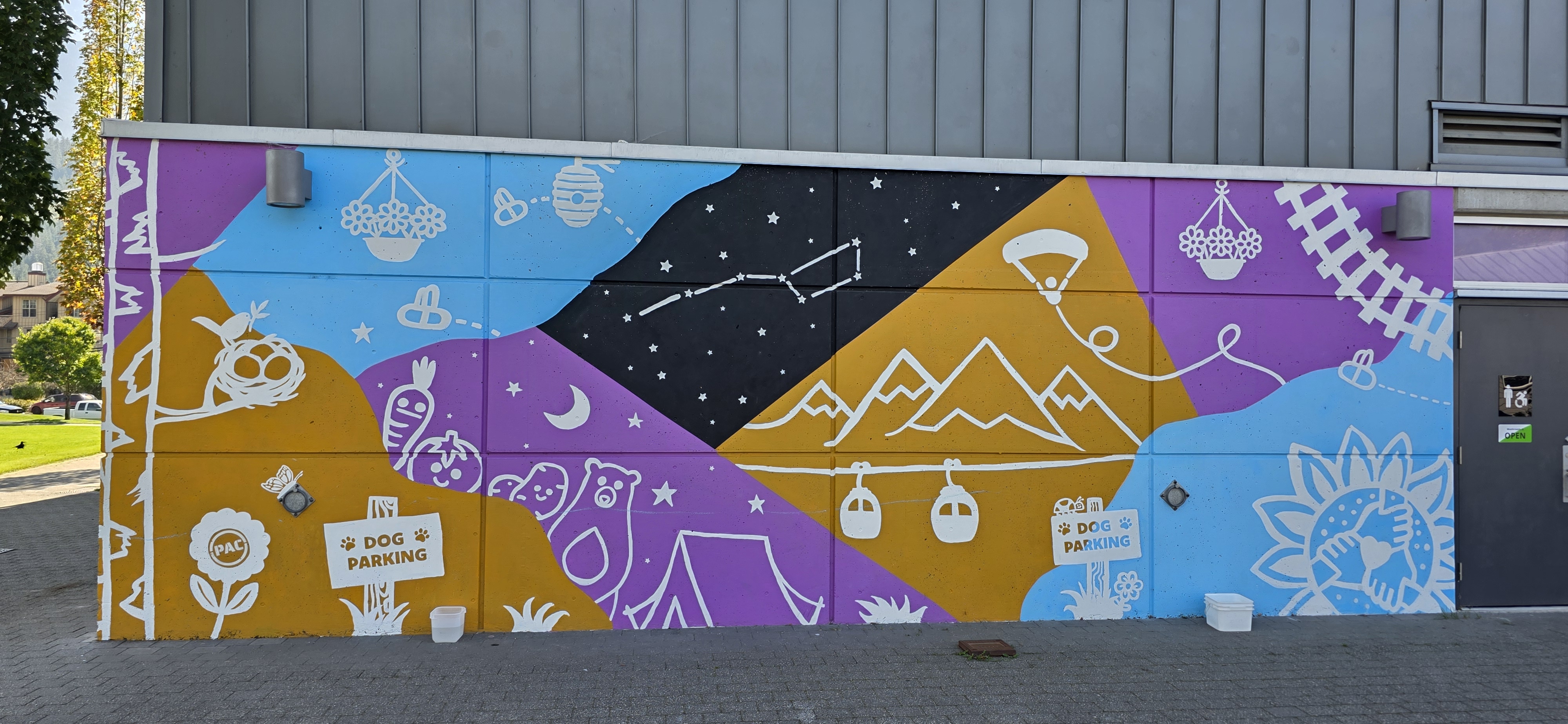 mural in Pemberton by artist unknown.