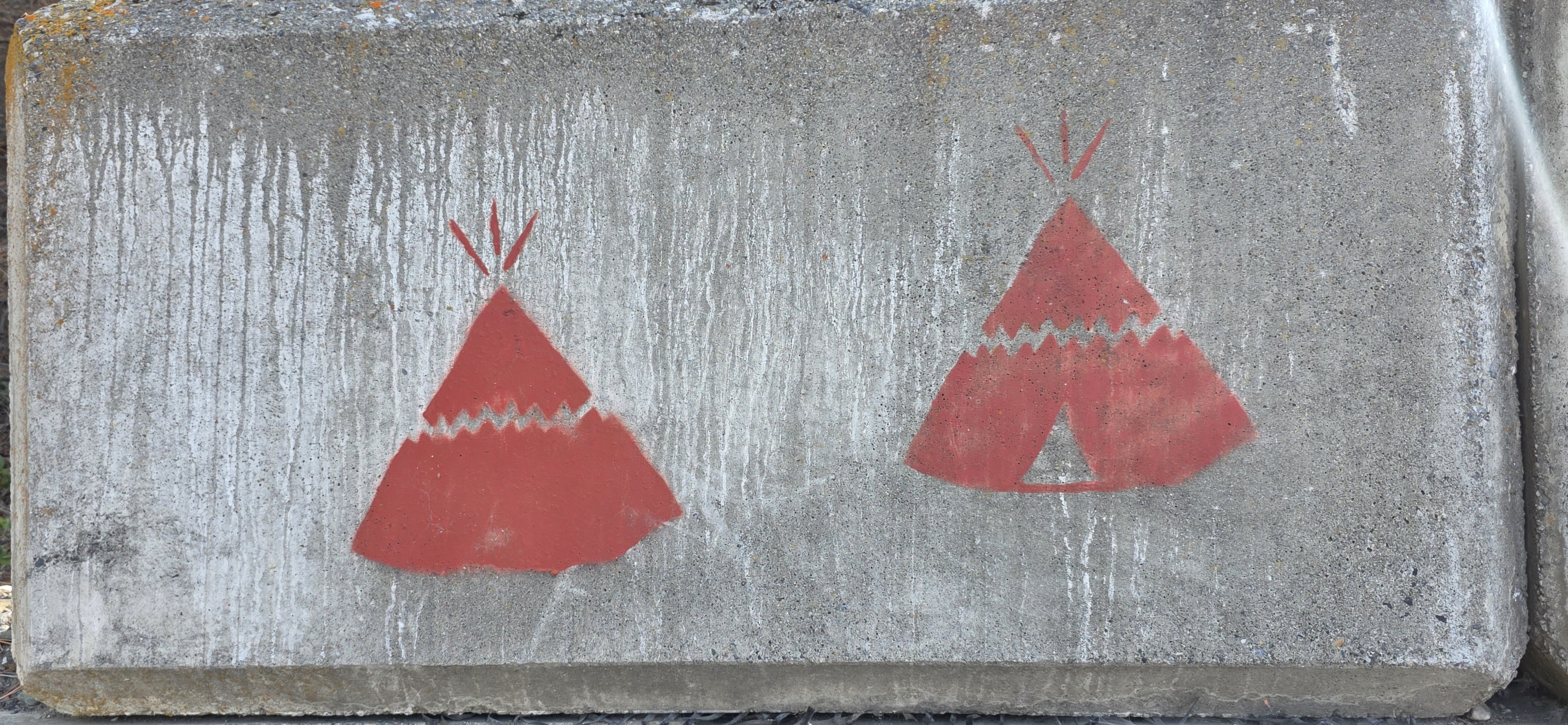 mural in Lillooet by artist unknown.