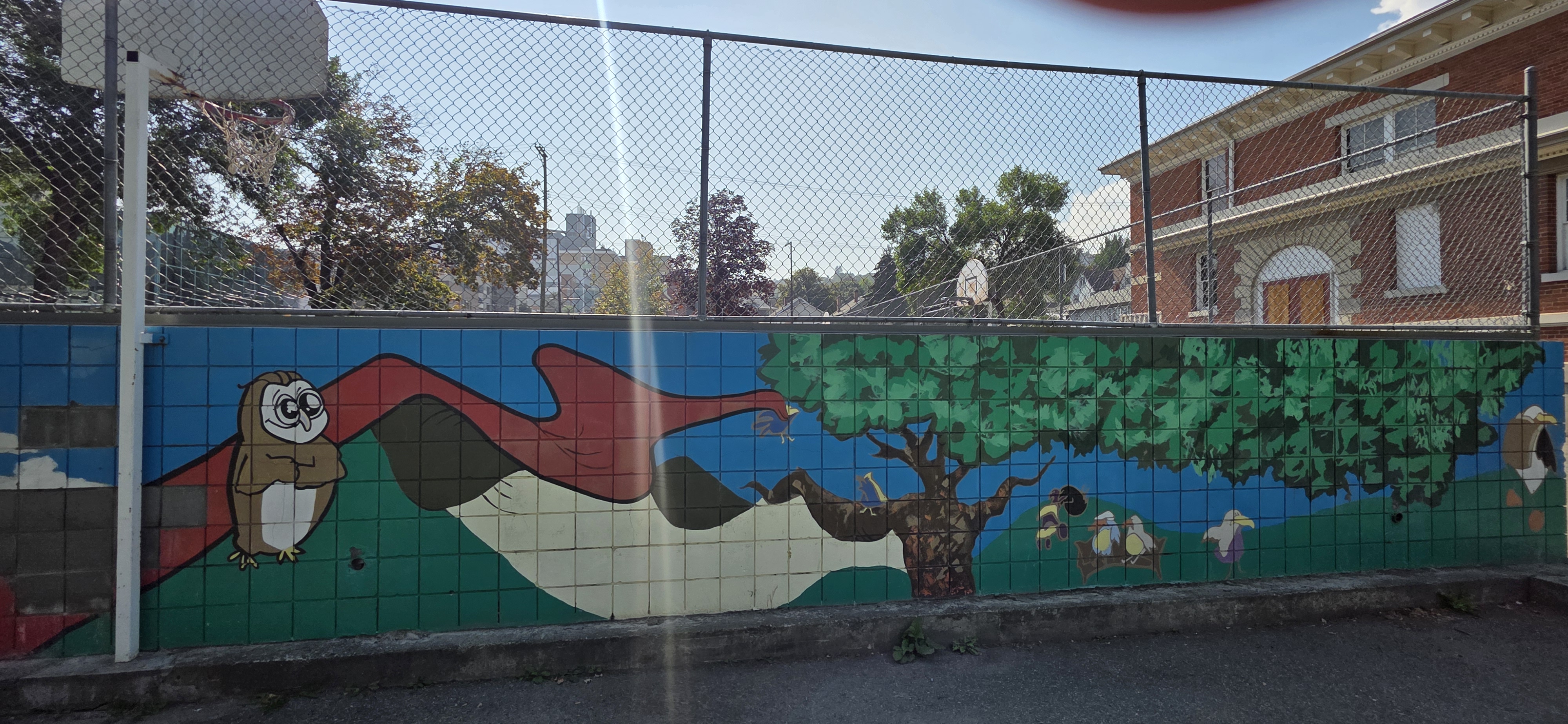 mural in Kamloops by artist unknown.
