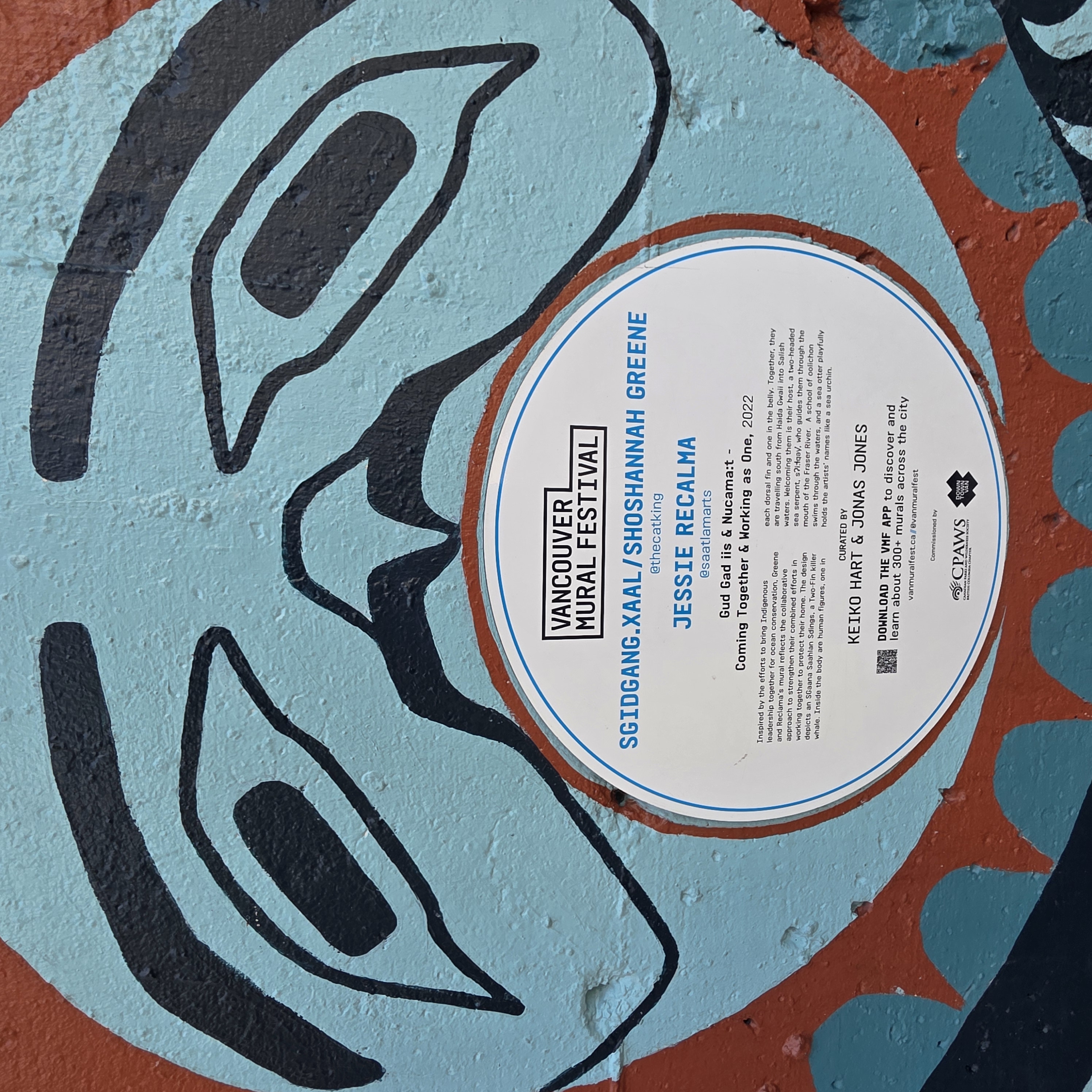 mural in Vancouver by artist SGidGang.Xaal.