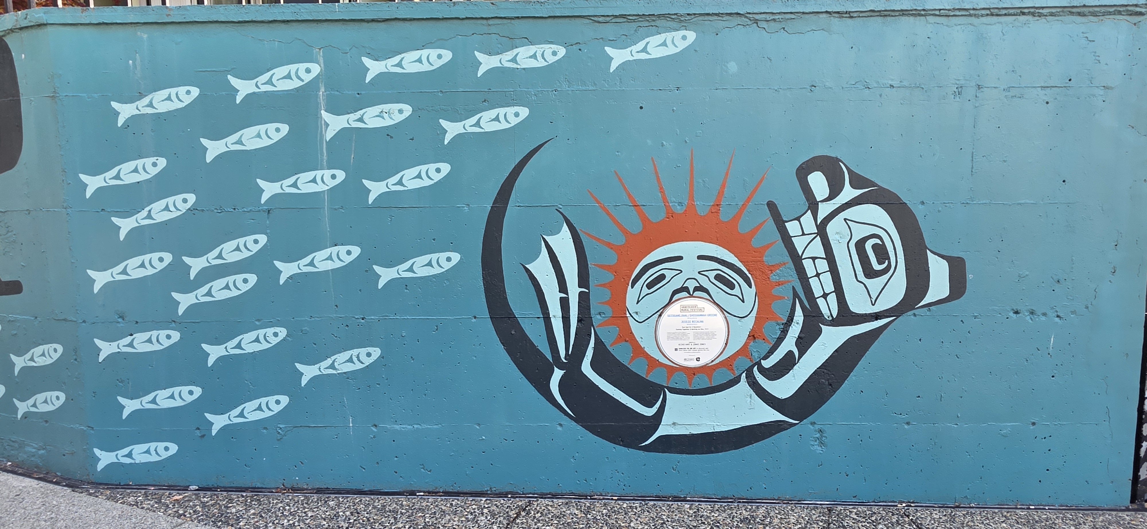 mural in Vancouver by artist SGidGang.Xaal.