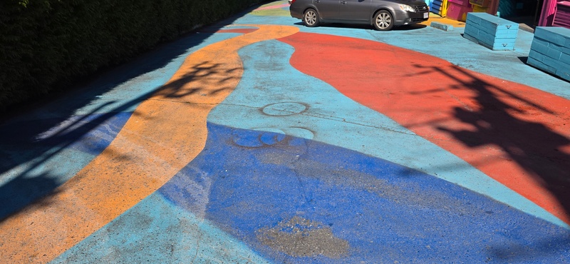 mural in Vancouver by artist unknown.