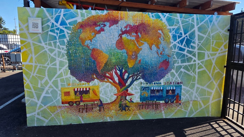 mural in Hillsboro by artist unknown.