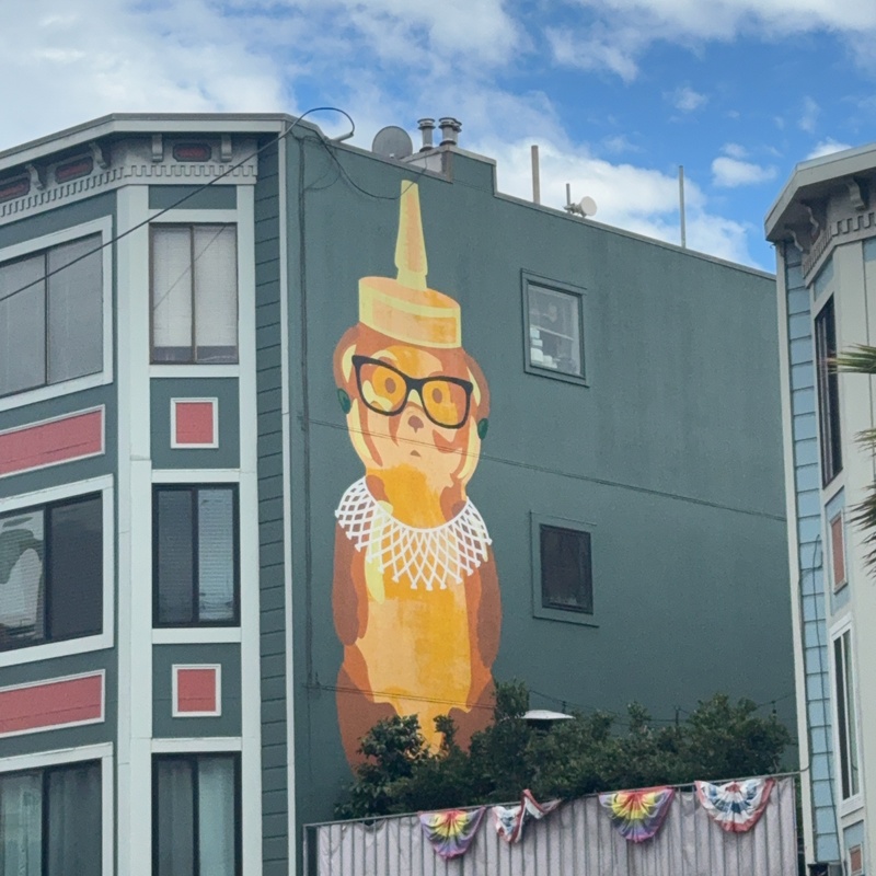mural in San Francisco by artist fnnch.