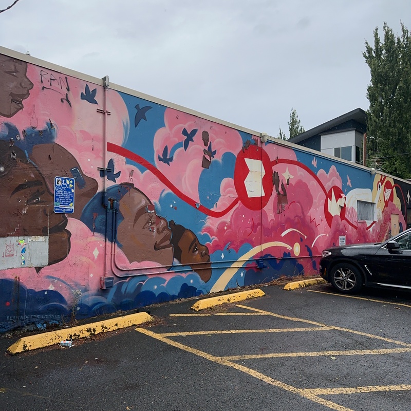 mural in Portland by artist unknown.