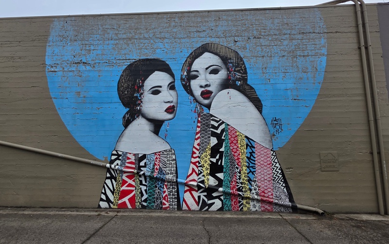 mural in Eugene by artist unknown.