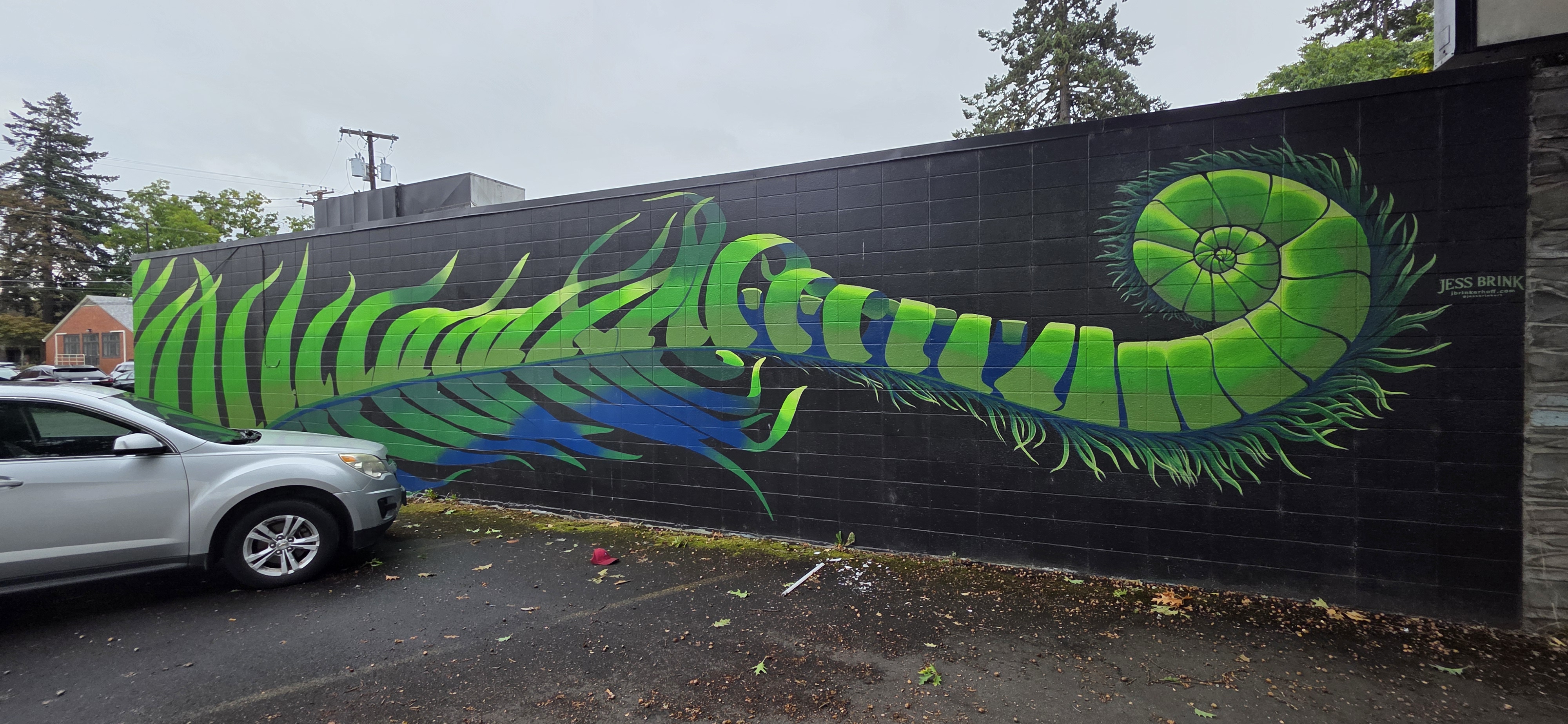 mural in Eugene by artist unknown.