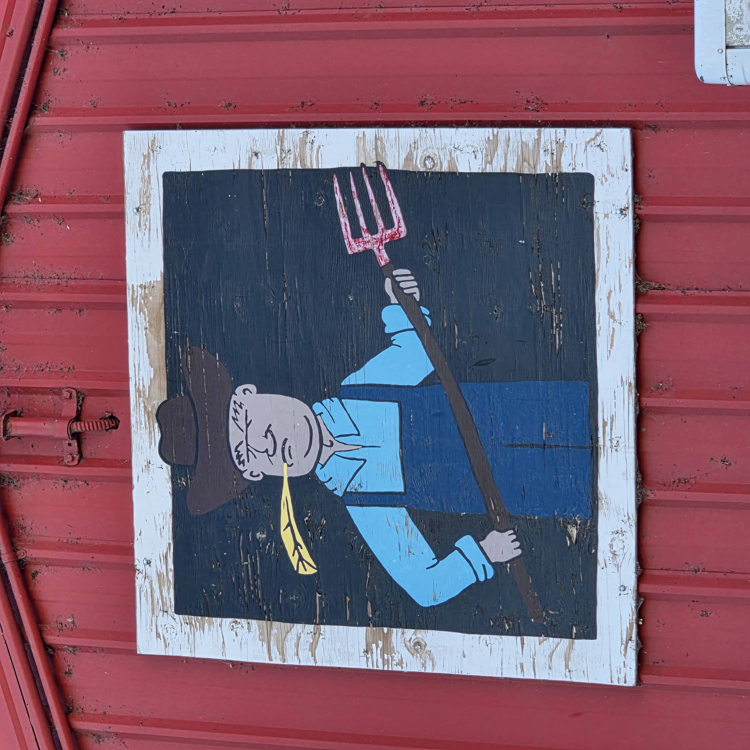 mural in Bieber by artist unknown.