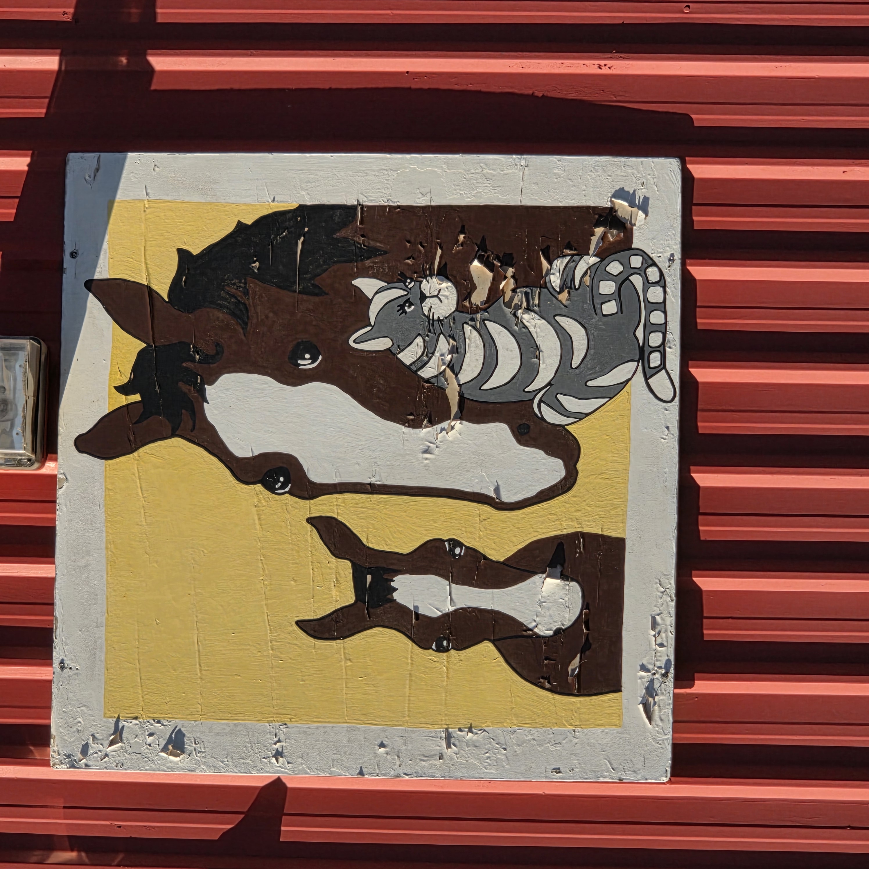 mural in Bieber by artist unknown.