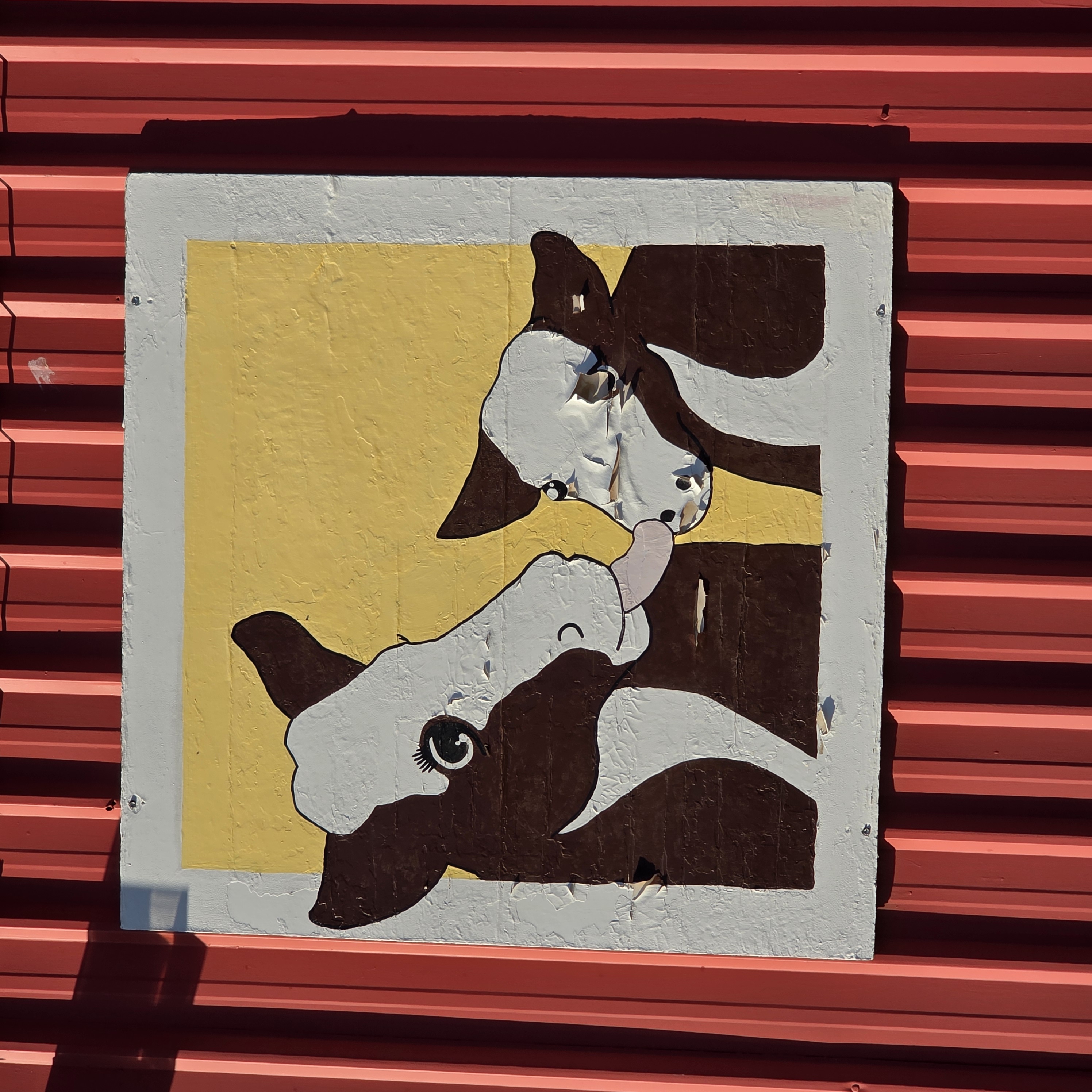 mural in Bieber by artist unknown.