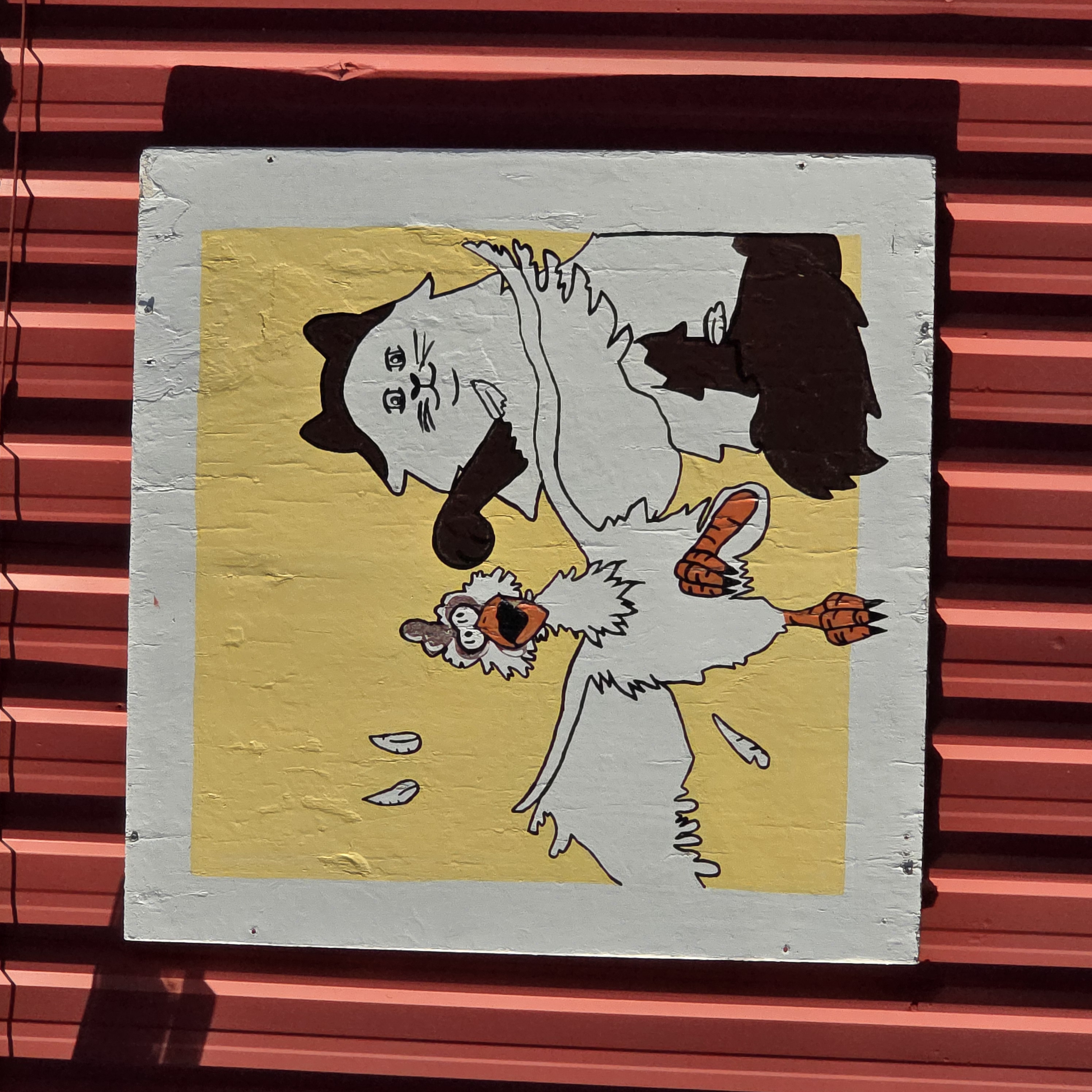 mural in Bieber by artist unknown.