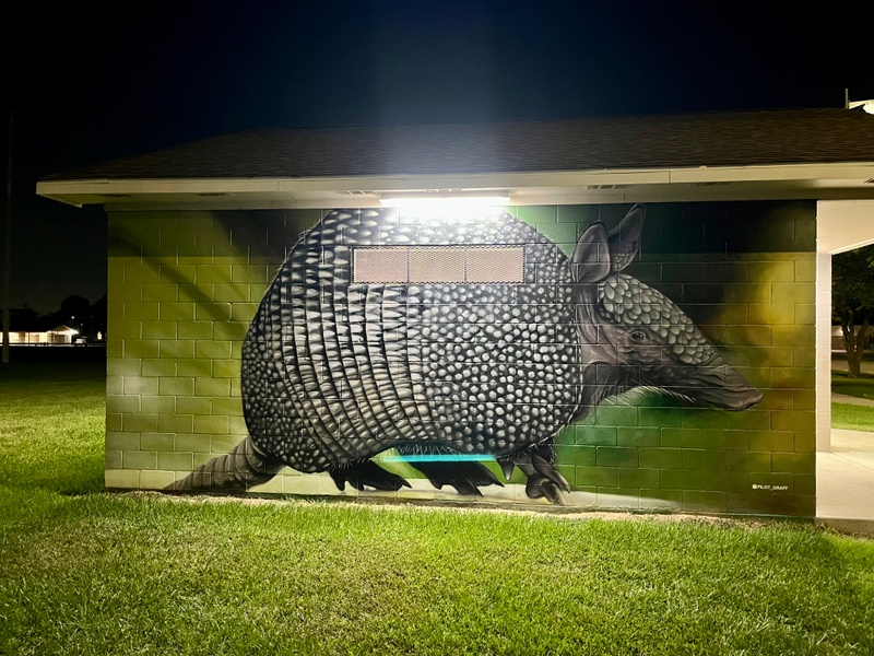 mural in Seabrook by artist unknown.