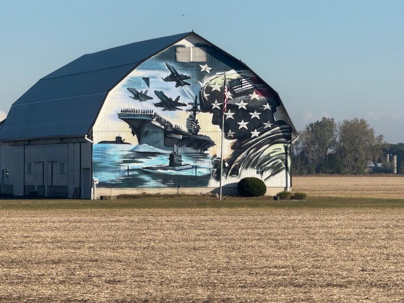 mural in Bradner by artist unknown.