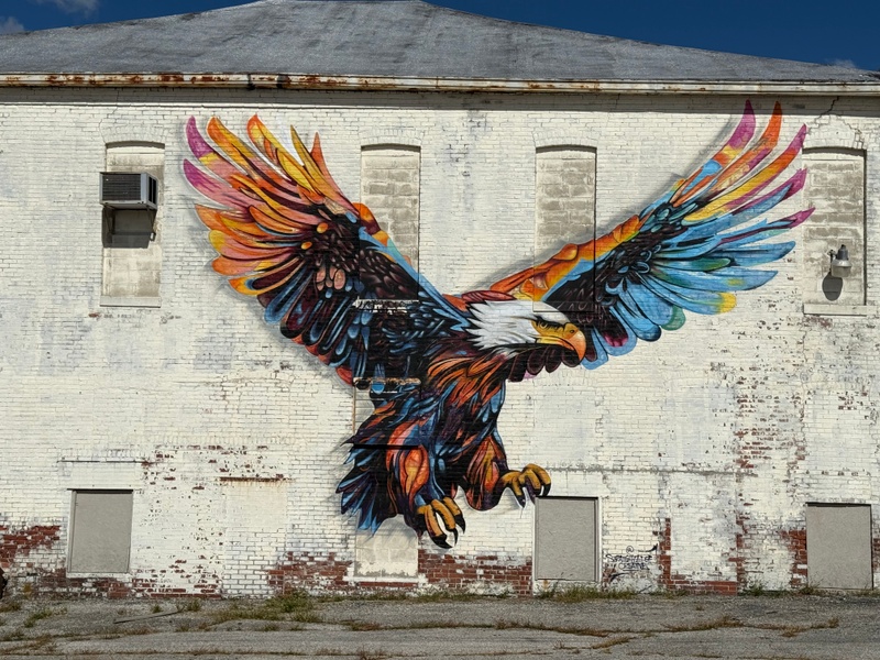 mural in Elwood by artist unknown.