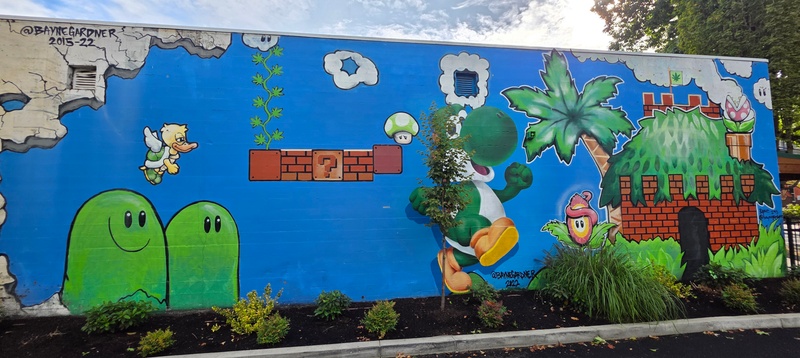 mural in Eugene by artist Bayne Gardner.