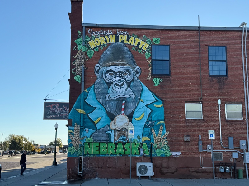 mural in North Platte by artist unknown.