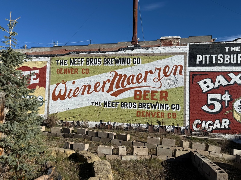 mural in Victor by artist unknown.