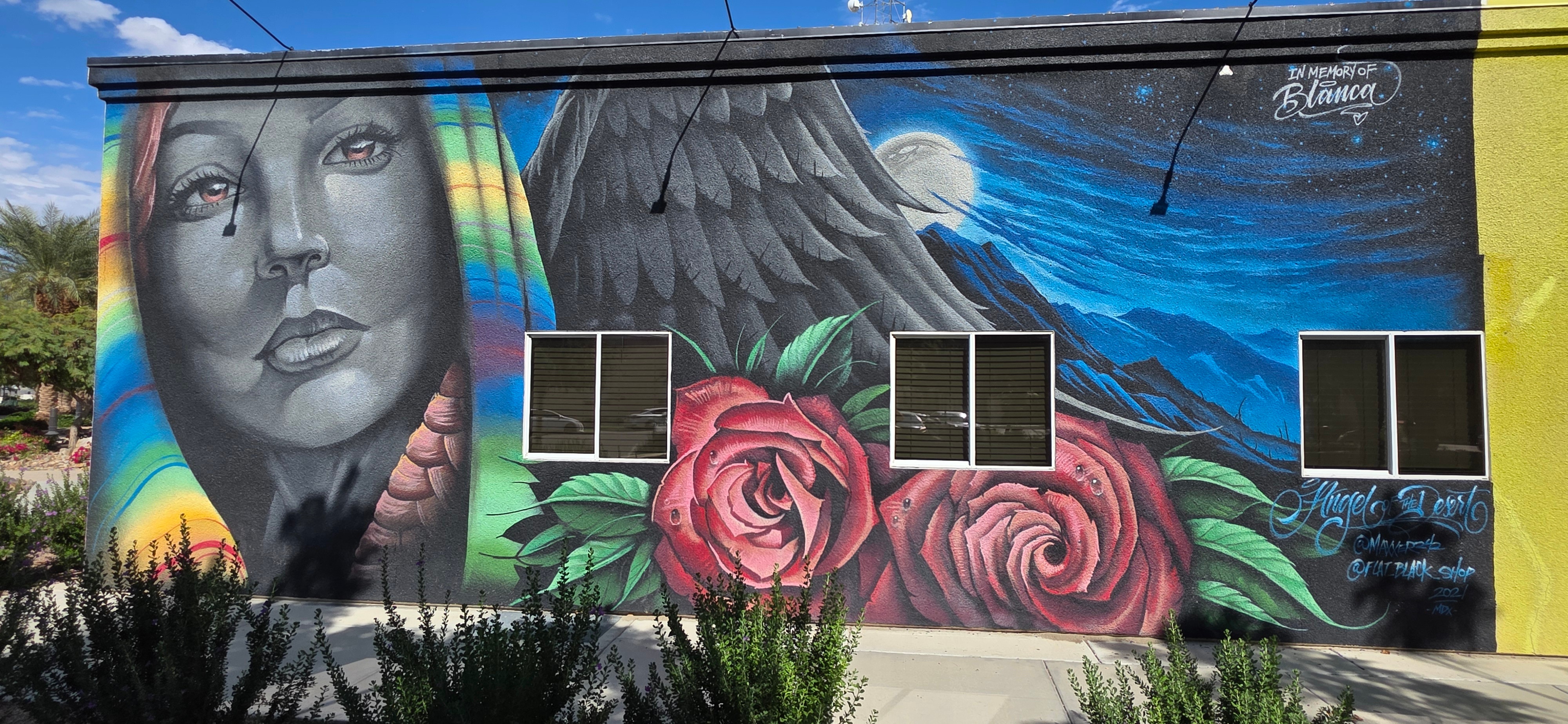 mural in Coachella by artist Maxx242.