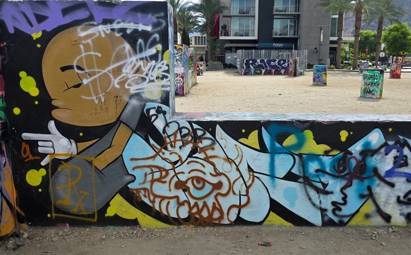 mural in Palm Springs by artist unknown.