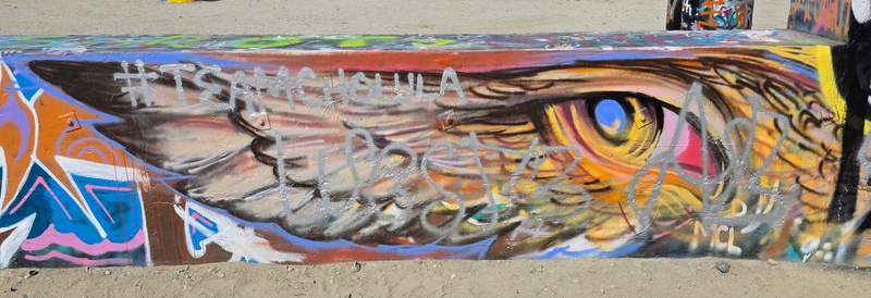 mural in Palm Springs by artist unknown.