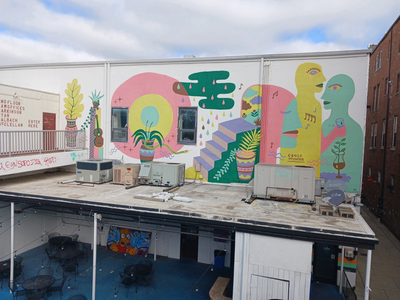 mural in Urbana by artist Carlie Upchurch.