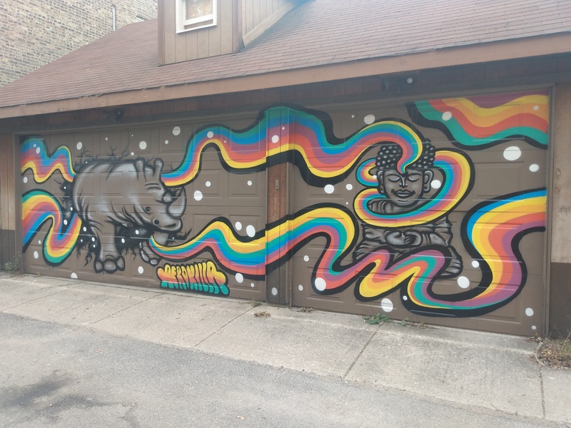 mural in Chicago by artist Afrokilla.