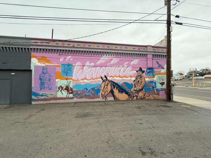 mural in Winnemucca by artist unknown.