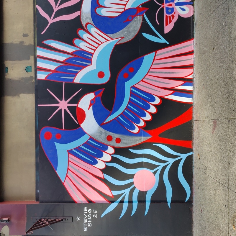 mural in Seattle by artist unknown.