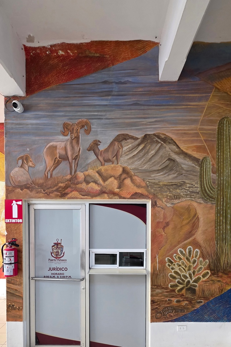 mural in Puerto Peñasco by artist unknown.