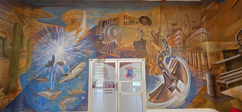 mural in Puerto Peñasco by artist unknown.
