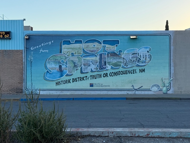 mural in Truth or Consequences by artist unknown.