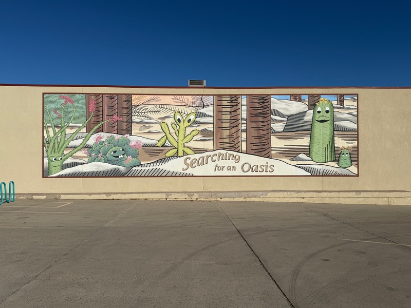 mural in Socorro by artist unknown.