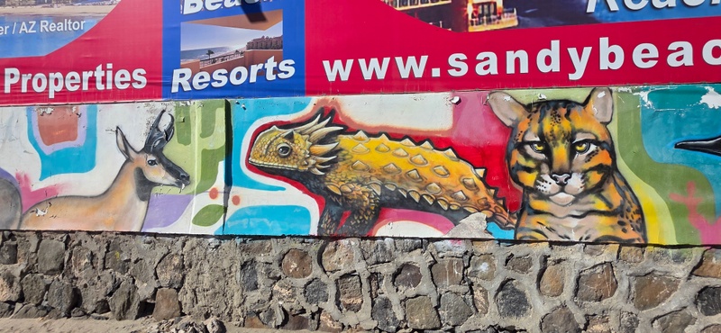 mural in Puerto Peñasco by artist unknown.