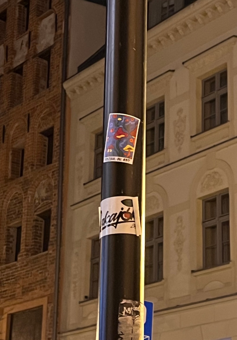 mural in Toruń by artist unknown.