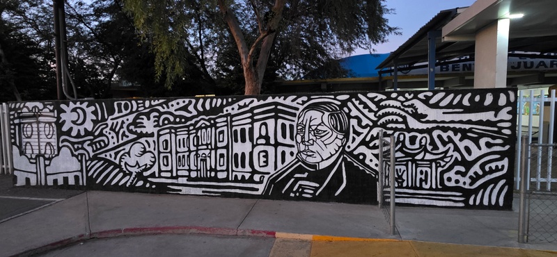 mural in Mexicali by artist unknown.