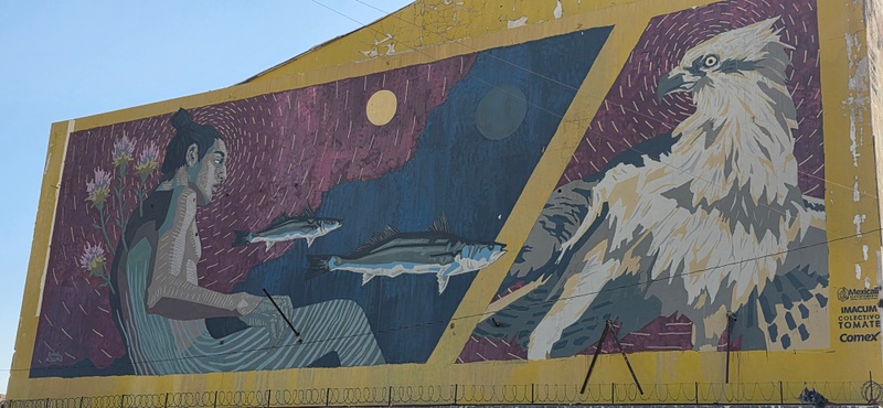 mural in Mexicali by artist unknown.