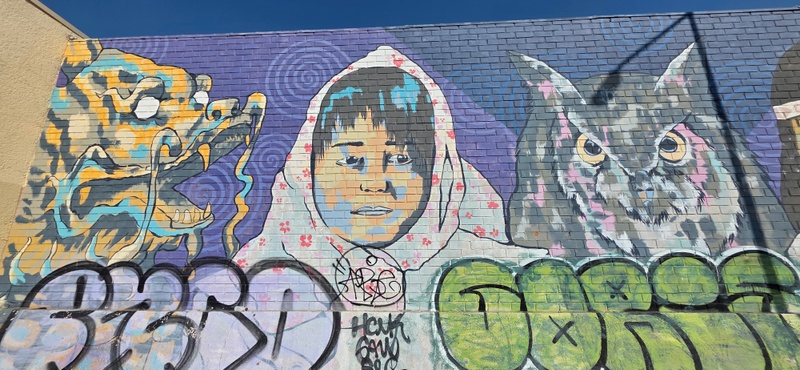 mural in Mexicali by artist unknown.