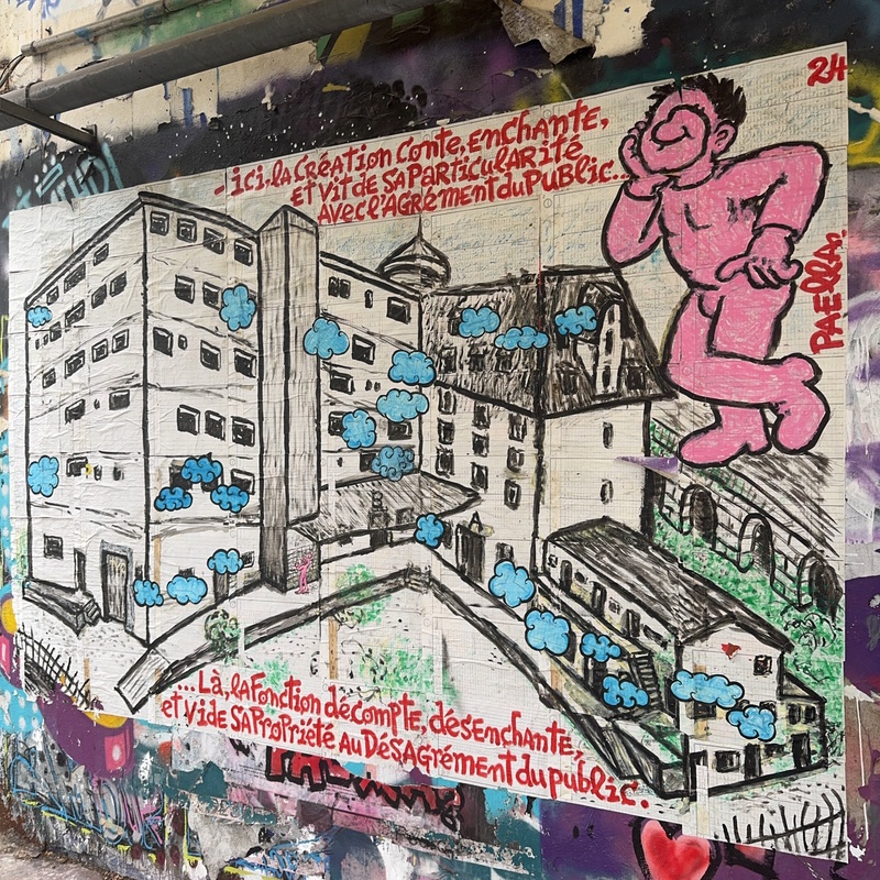 mural in Paris by artist unknown.