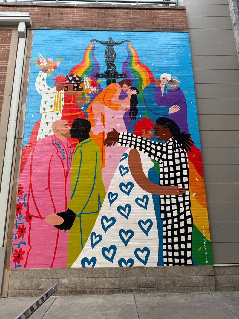 mural in Cincinnati by artist Aley Wild.