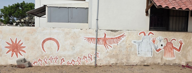 mural in Villa Alberto Andrés Alvarado by artist unknown.