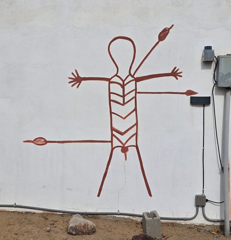 mural in Villa Alberto Andrés Alvarado by artist unknown.