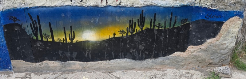 mural in San Ignacio by artist unknown.
