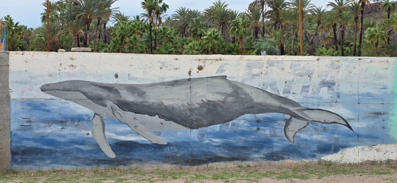 mural in Jesús María by artist unknown.