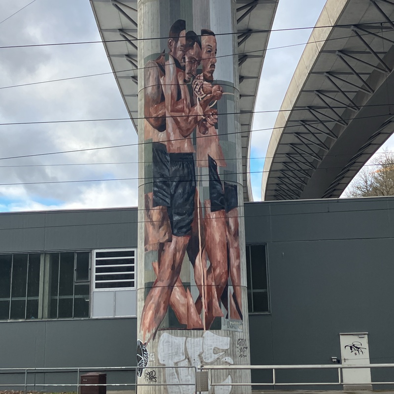 mural in Stuttgart by artist unknown.