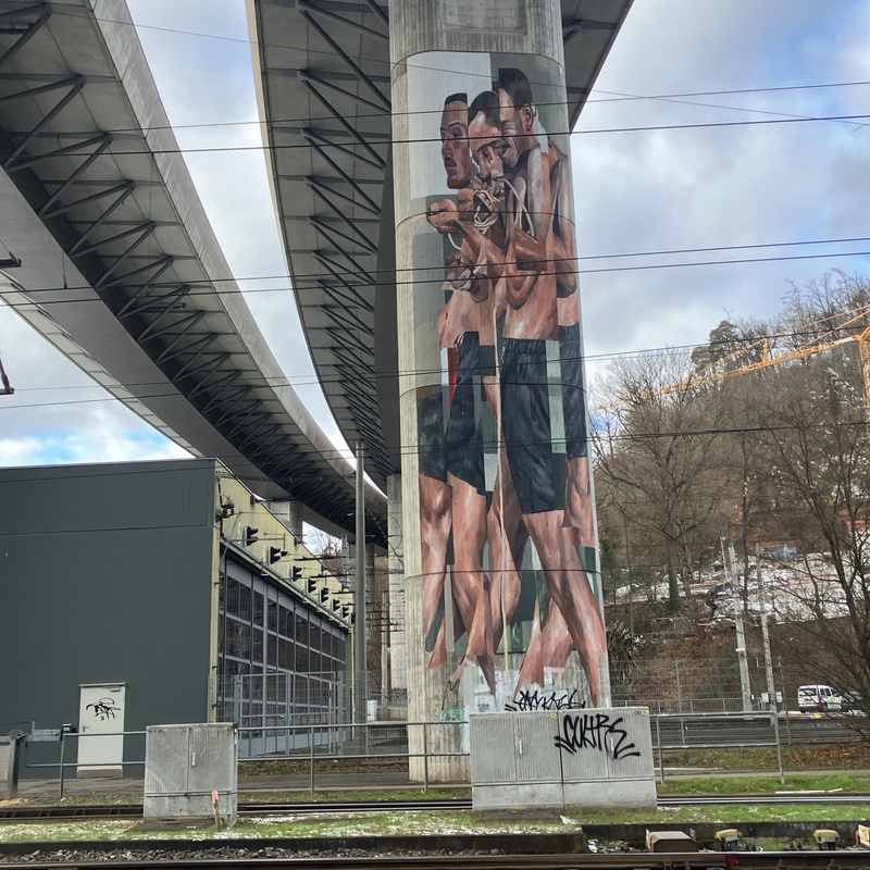 mural in Stuttgart by artist unknown.