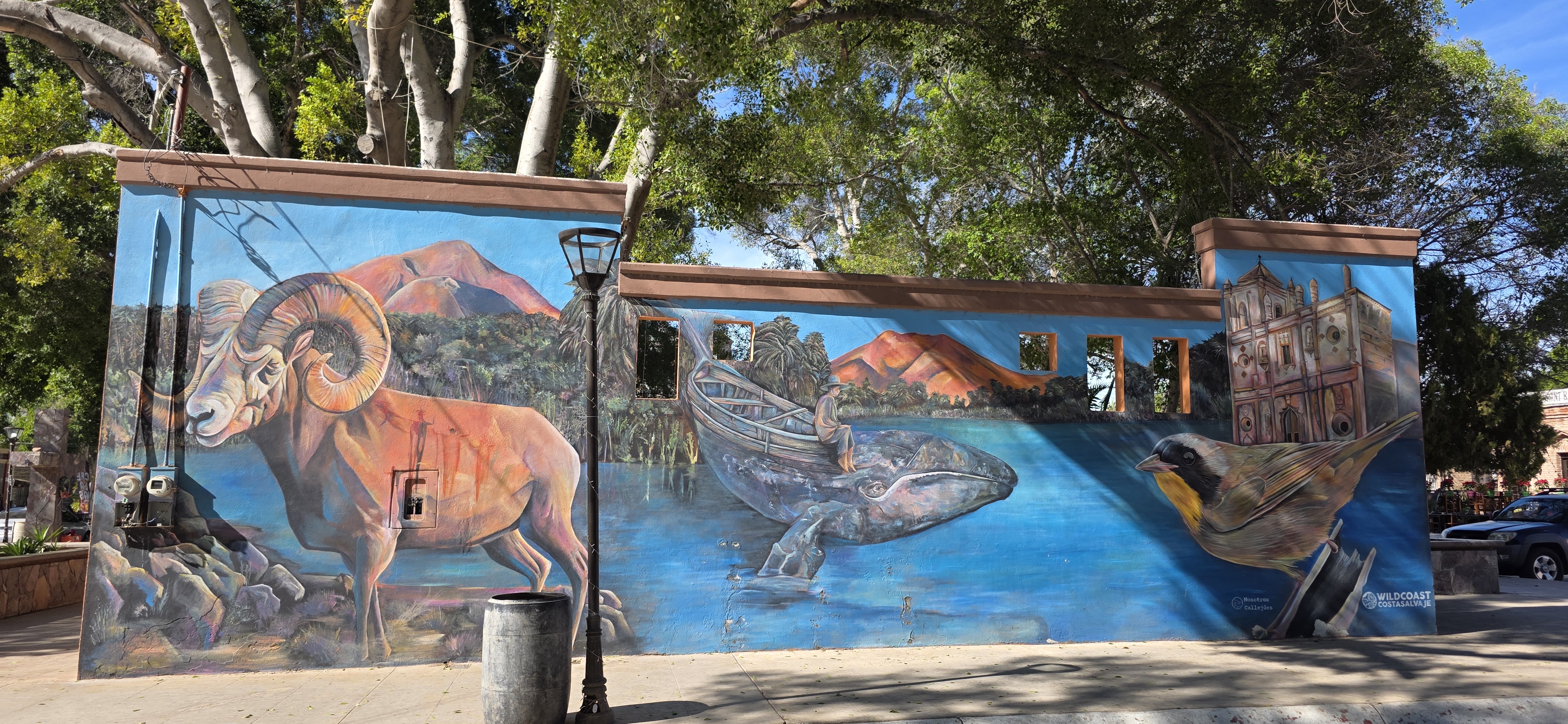 mural in San Ignacio by artist unknown.