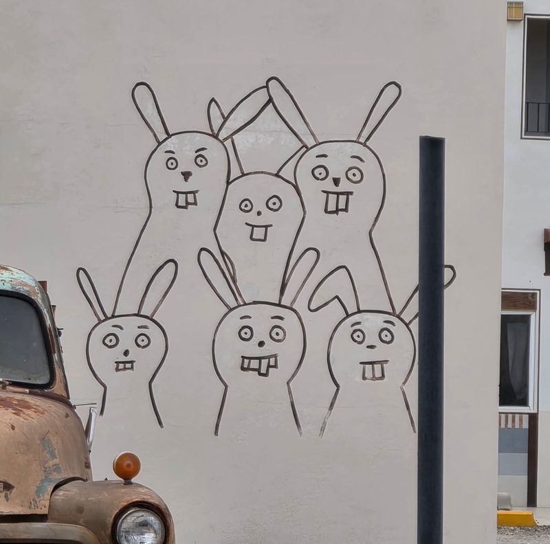 mural in Villa Alberto Andrés Alvarado  by artist unknown.