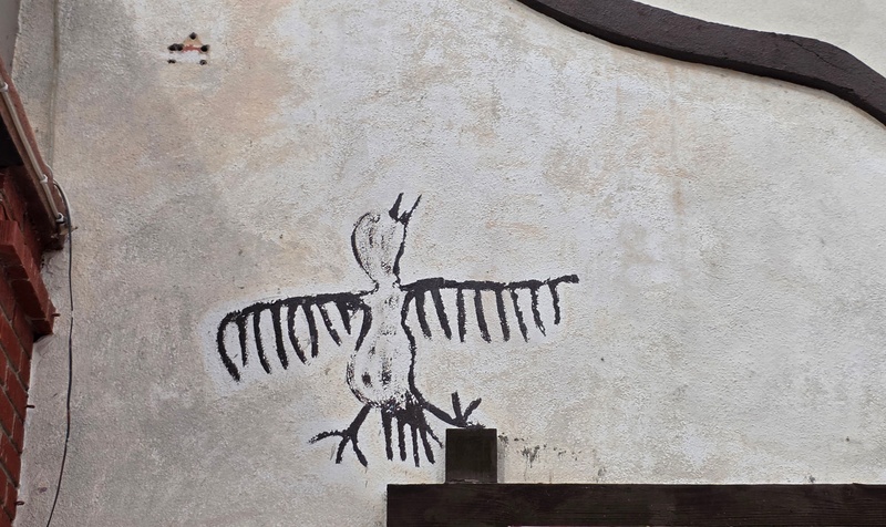 mural in Villa Alberto Andrés Alvarado  by artist unknown.