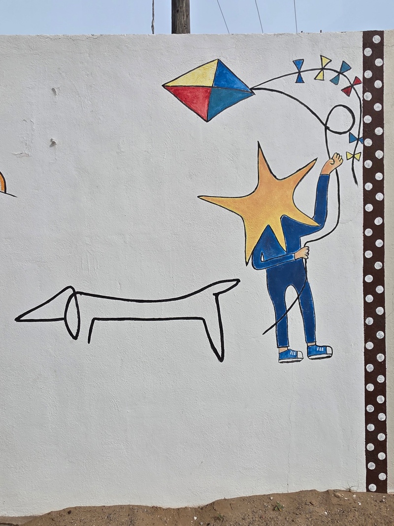 mural in Villa Alberto Andrés Alvarado  by artist unknown.