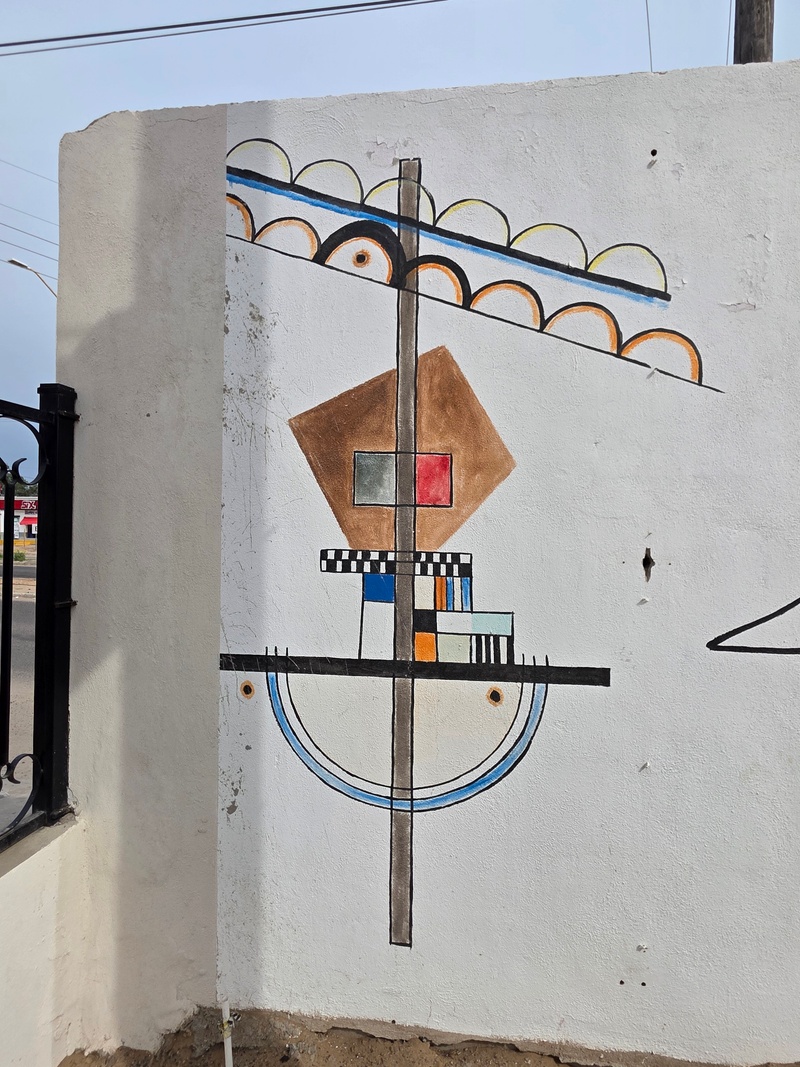 mural in Villa Alberto Andrés Alvarado  by artist unknown.